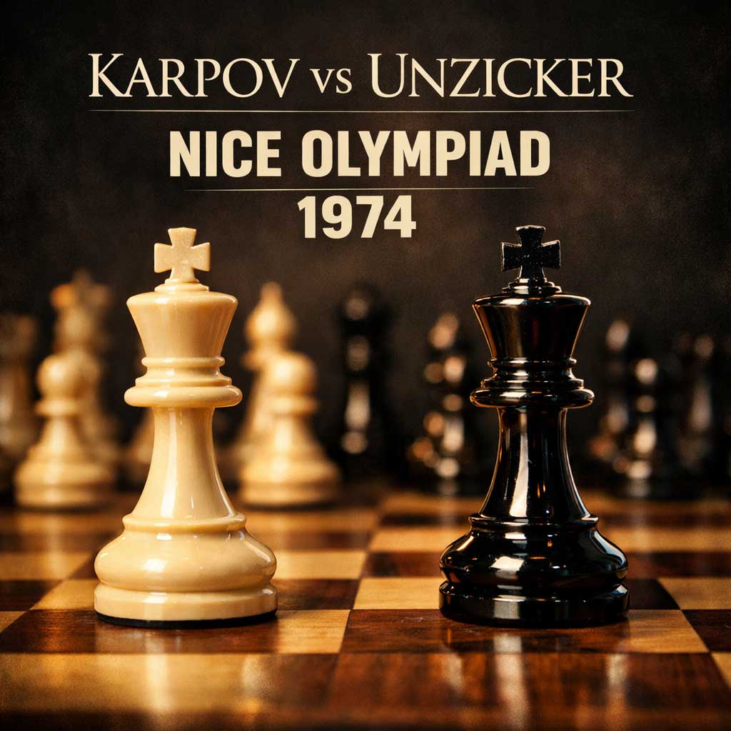 Karpov vs Unzicker, Nice Olympiad 1974 (“Squeeze Play”)